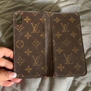 Authentic well-used Louis Vuitton Monogram iPhone XS Max folio case